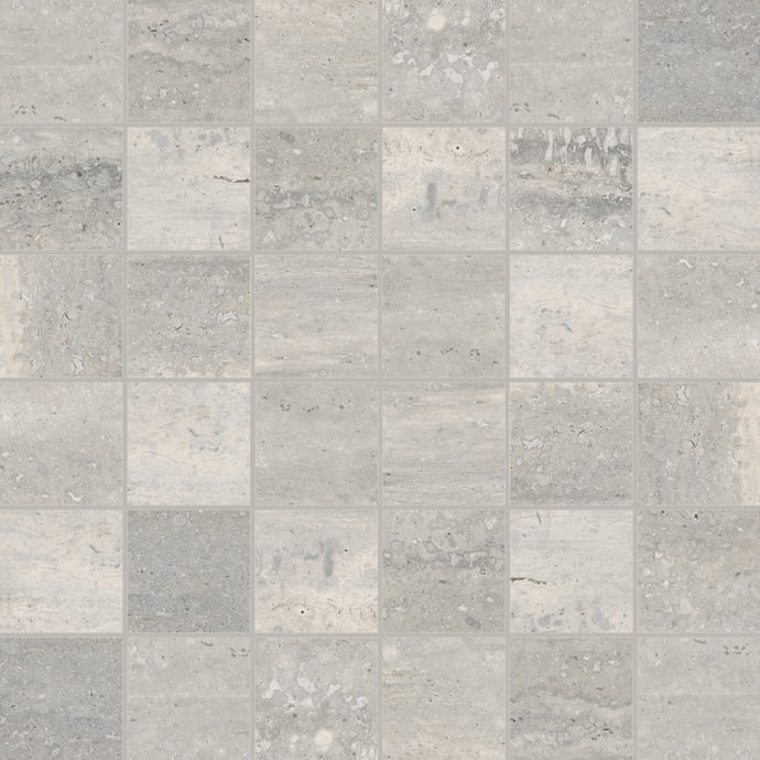 Silver Roman travertine Mosaic