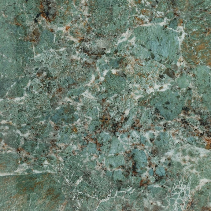 Dark green glossy marble with melange veins