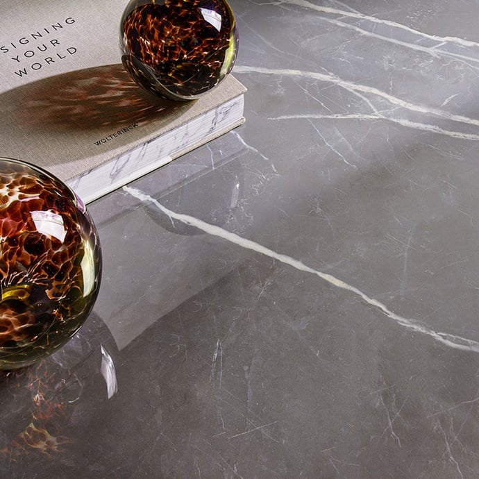 Glossy Royal grey marble