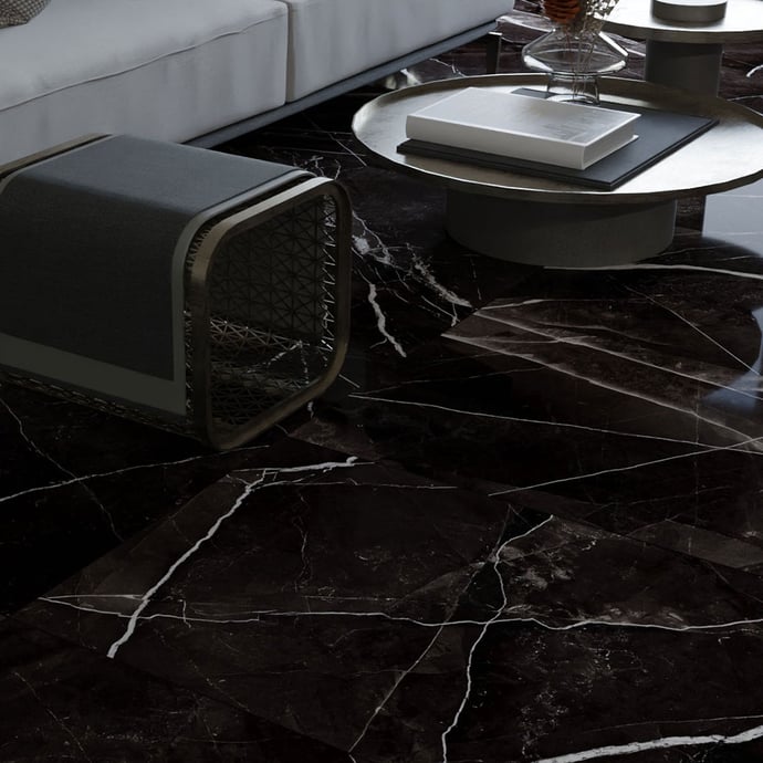 Noir Calacatta glossy Marble