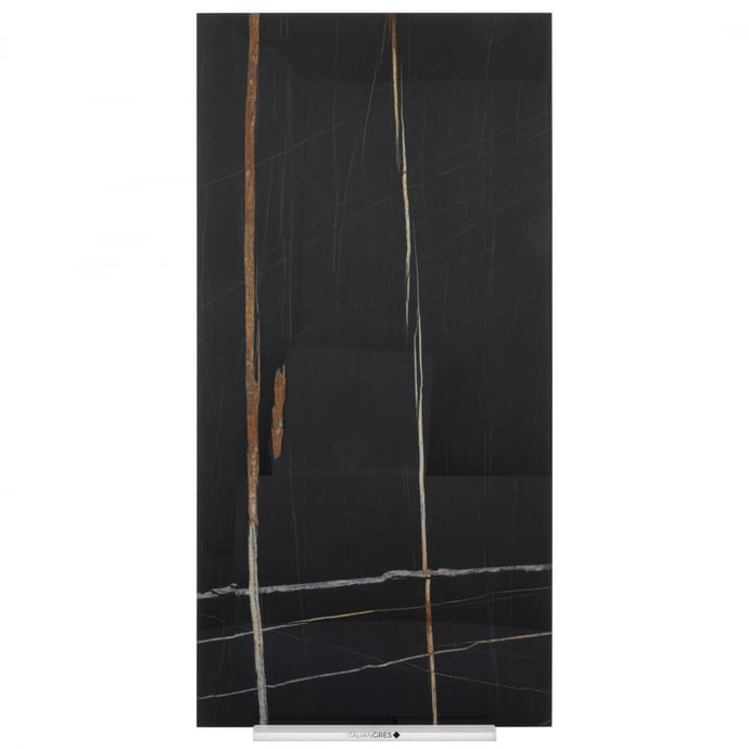 Sahara Noir glossy marble