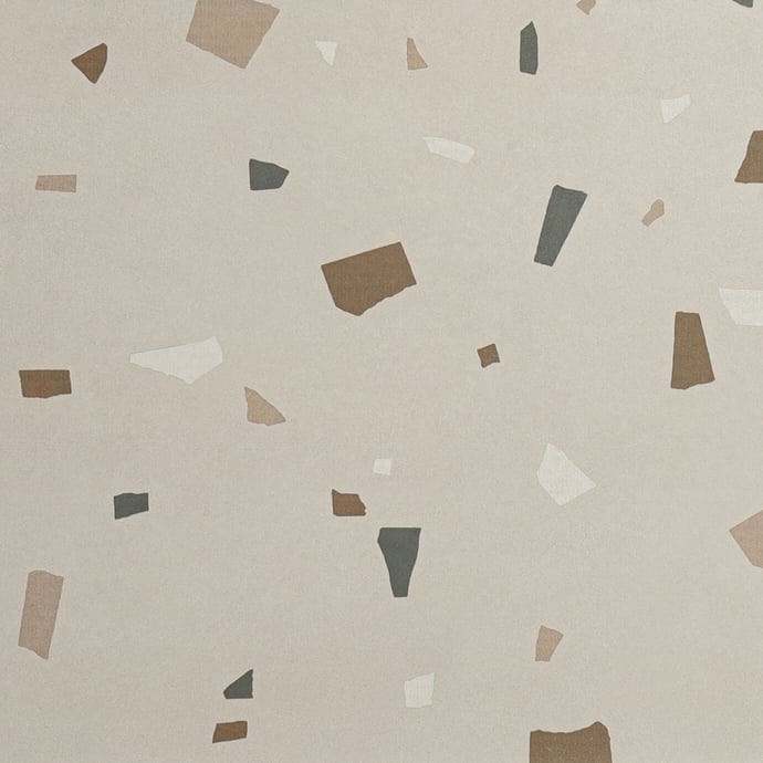 Terrazzo veneziano geometrico tortora