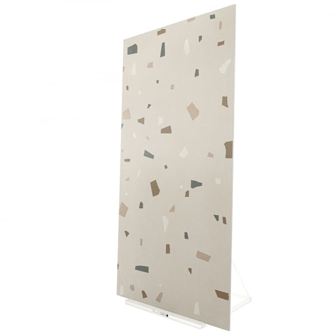 Taupe geometric Venetian terrace