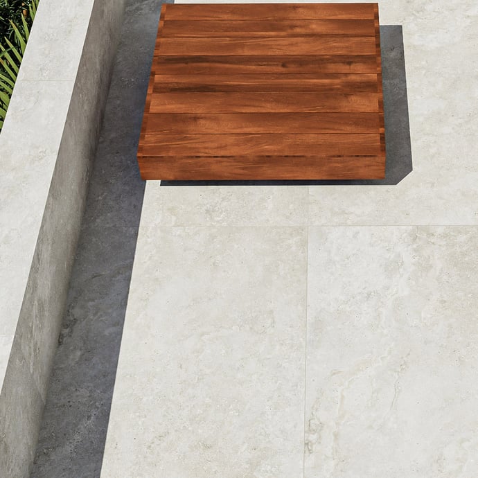 Crosscut grey travertine 20mm