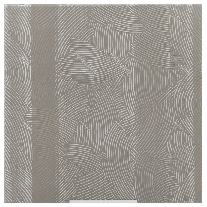 Dark grey industrial metallic tiles